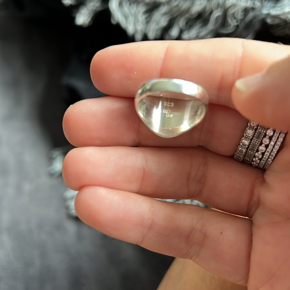 Sterling silver signet ring - Picture 5 of 6